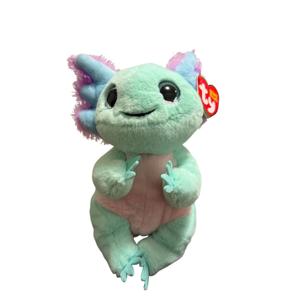 TY Beanie Baby Bellies Alex Axolotl Salamander 6"SOLD OUT MDMT Tag stuffed Plush